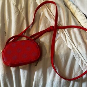 Red Polka Dot Crossbody Camera Bag - Women